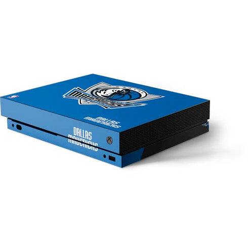 NBA Dallas Mavericks Distressed Xbox One X Console Skin